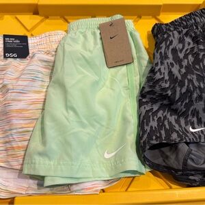 Nike Kids Light Green Athletic Shorts